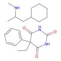 1-cyclohexyl-N-methylpropan-2-amine;5-ethyl-5-phenyl-1,3-diazinane-2,4,6-trione