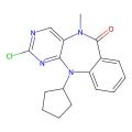 2-chloro-11-cyclopentyl-5-methyl-pyrimido[4,5-b][1,4]benzodiazepin-6-one