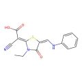 2-Cyano-2-(3-ethyl-4-oxo-5-((phenylamino)methylene)thiazolidin-2-ylidene)acetic acid