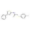 2-((4-chlorophenyl)thio)-N-(4-(pyridin-2-yl)thiazol-2-yl)acetamide