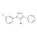 1-(3-chlorophenyl)-4-phenyl-1H-pyrazol-5-ylamine
