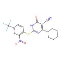 4-Cyclohexyl-2-[2-nitro-4-(trifluoromethyl)phenyl]sulfanyl-6-oxo-1H-pyrimidine-5-carbonitrile