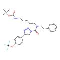 Carbamic acid, N-(5-((2-phenylethyl)((4-(4-(trifluoromethoxy)phenyl)-1H-1,2,3-triazol-1-yl)carbonyl)amino)pentyl)-, 1,1-dimethylethyl ester
