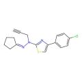 4-(4-Chlorophenyl)-N-(cyclopentylideneamino)-N-prop-2-ynyl-1,3-thiazol-2-amine