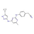 2-(4-((4-((5-Cyclopropyl-1H-pyrazol-3-yl)amino)-6-methylpyrimidin-2-yl)amino)phenyl)acetonitrile