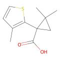 2,2-Dimethyl-1-(3-methylthiophen-2-yl)cyclopropane-1-carboxylic acid