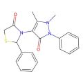3-(1,5-dimethyl-3-oxo-2-phenyl-2,3-dihydro-1H-pyrazol-4-yl)-2-phenyl-1,3-thiazolidin-4-one