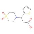 3-(1,1-Dioxo-1lambda~6~,4-thiazinan-4-yl)-3-(2-thienyl)propanoic acid