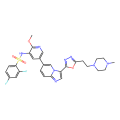 2,4-Difluoro-N-(2-methoxy-5-(3-(5-(2-(4-methylpiperazin-1-yl)ethyl)-1,3,4-oxadiazol-2-yl)imidazo[1,2-a]pyridin-6-yl)pyridin-3-yl)benzenesulfonamide