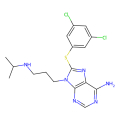 8-(3,5-dichlorophenyl)sulfanyl-9-[3-(propan-2-ylamino)propyl]purin-6-amine