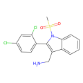 [2-(2,4-dichlorophenyl)-1-methylsulfonylindol-3-yl]methanamine