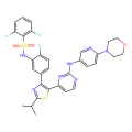 2,6-difluoro-N-[2-fluoro-5-[5-[2-[(6-morpholin-4-ylpyridin-3-yl)amino]pyrimidin-4-yl]-2-propan-2-yl-1,3-thiazol-4-yl]phenyl]benzenesulfonamide