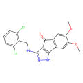 3-{[(2,6-dichlorophenyl)methyl]amino}-6,7-dimethoxy-1H,4H-indeno[1,2-c]pyrazol-4-one
