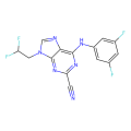6-(3,5-difluoroanilino)-9-(2,2-difluoroethyl)purine-2-carbonitrile