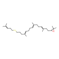 2,2-dimethyl-3-[(3E,11E)-3,7,12-trimethyl-15-[(4-methylpent-3-en-1-yl)sulfanyl]pentadeca-3,7,11-trien-1-yl]oxirane