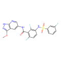 2,6-difluoro-3-[(3-fluorophenyl)sulfonylamino]-N-(3-methoxy-1H-pyrazolo[3,4-b]pyridin-5-yl)benzamide
