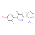 13-(dimethylamino)-5-(2-fluoro-4-methoxyphenyl)-8-thia-3,5,10,12-tetraazatricyclo[7.4.0.0^{2,7}]trideca-1(13),2(7),3,9,11-pentaen-6-one