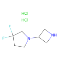 1-(azetidin-3-yl)-3,3-difluoro-pyrrolidine;dihydrochloride