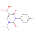 3-(4-fluorophenyl)-2,4-dioxo-1-(propan-2-yl)-1,2,3,4-tetrahydropyrimidine-5-carboxylic acid