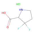 3,3-difluoropyrrolidine-2-carboxylic acid;hydrochloride