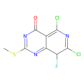 5,7-dichloro-8-fluoro-2-methylsulfanyl-1H-pyrido[4,3-d]pyrimidin-4-one