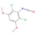 2,4-dichloro-3-isocyanato-1,5-dimethoxy-benzene