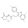3-[5,7-difluoro-2-(4-fluorophenyl)-1H-indol-3-yl]-N-[(3S,4R)-4-hydroxy-2-oxo-pyrrolidin-3-yl]propanamide