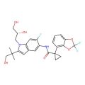 1-(2,2-difluoro-1,3-benzodioxol-4-yl)-N-[1-[(2R)-2,3-dihydroxypropyl]-6-fluoro-2-(2-hydroxy-1,1-dimethyl-ethyl)indol-5-yl]cyclopropanecarboxamide