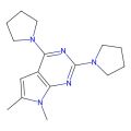 6，7-二甲基-2，4-二-1-吡咯烷基-7H-吡咯并(2，3-d)嘧啶