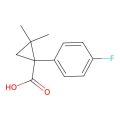 1-(4-氟苯基)-2,2-二甲基环丙烷-1-羧酸