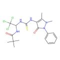 2,2-dimethyl-N-[2,2,2-trichloro-1-[(1,5-dimethyl-3-oxo-2-phenylpyrazol-4-yl)carbamothioylamino]ethyl]propanamide