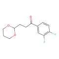 3',4'-Difluoro-3-(1,3-dioxan-2-YL)propiophenone