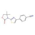 4-[2-(4,4-Dimethyl-2-oxo-1,3-oxazolidin-3-yl)-1,3-thiazol-4-yl]benzonitrile
