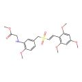(E)-metyl 2-((2-metoxy-5-(((2,4,6-trimetoxystyryl)sulfonyl)metyl)fenyl)amino) acetate