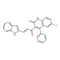 (E)-3-(1H-benzo[d]imidazol-2-yl)-1-(6-chloro-2-hydroxy-4-phenylquinolin-3-yl)prop-2-en-1-one