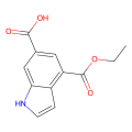 4-(乙氧羰基)-1H-吲哚-6-羧酸
