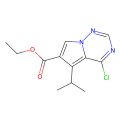4-氯-5-(丙-2-基)吡咯并[2,1-f] [1,2,4]三嗪-6-羧酸乙酯