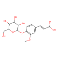 (E)-4-羟基-3-甲氧基肉桂酸4-O-β-D-吡喃葡萄糖苷