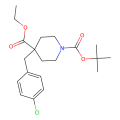 N-Boc-4-(4-氯苄基)哌啶-4-羧酸乙酯 乙酯
