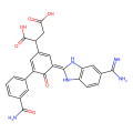 2-[(3E)-3-(5-carbamimidoyl-1,3-dihydrobenzimidazol-2-ylidene)-5-(3-carbamoylphenyl)-4-oxocyclohexa-1,5-dien-1-yl]butanedioic acid