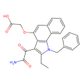 2-[2-ethyl-3-oxamoyl-1-(phenylmethyl)benzo[g]indol-4-yl]oxyacetic acid