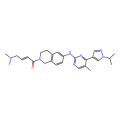 (2E)-4-(dimethylamino)-1-[6-({5-methyl-4-[1-(propan-2-yl)-1H-pyrazol-4-yl]pyrimidin-2-yl}amino)-1,2,3,4-tetrahydroisoquinolin-2-yl]but-2-en-1-one
