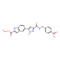 4-[[[5-(2-ethoxycarbonyl-1H-indol-5-yl)-1-methylpyrazole-3-carbonyl]amino]methyl]benzoic acid