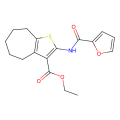 ethyl 2-(furan-2-carbonylamino)-5,6,7,8-tetrahydro-4H-cyclohepta[d]thiophene-3-carboxylate