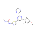 1-ethyl-3-[5-[6-(4-methoxy-2,6-dimethylphenyl)-2-pyrazin-2-ylpyrimidin-4-yl]-1,3-thiazol-2-yl]urea