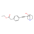 ethyl 2-[4-(2-{3-hydroxy-1-azabicyclo[2.2.2]octan-3-yl}ethynyl)phenyl]acetate