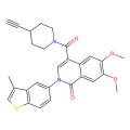 4-(4-ethynylpiperidine-1-carbonyl)-6,7-dimethoxy-2-(3-methyl-1-benzothiophen-5-yl)isoquinolin-1-one