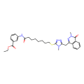 ethyl 3-[8-({4-methyl-5-[(3-methyl-4-oxo-3,4-dihydrophthalazin-1-yl)methyl]-4H-1,2,4-triazol-3-yl}sulfanyl)octanamido]benzoate