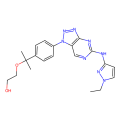 2-{[2-(4-{5-[(1-ethyl-1H-pyrazol-3-yl)amino]-1H-[1,2,3]triazolo[4,5-d]pyrimidin-1-yl}phenyl)propan-2-yl]oxy}ethan-1-ol