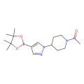 1-{4-[4-(tetramethyl-1,3,2-dioxaborolan-2-yl)-1H-pyrazol-1-yl]piperidin-1-yl}ethan-1-one